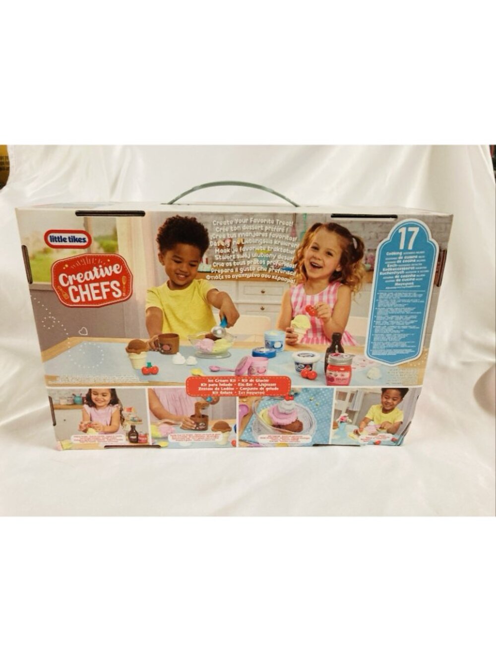 Little Tikes Creative Chefs Ice Cream Set Play Food 17 Pieces Kids - Picture 4 of 5
